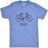 Crazy Dog Mens T Shirts Funny Sarcastic Humor Adult Joke Tees for Guys(Heather Light Blue – Cycologist)