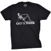 Funny Skeleton T Shirts Hilarious Mens Halloween Tees with Vampires and Bones for Guys(Heather Black – Let’s Bone)