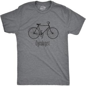Crazy Dog Mens T Shirts Funny Sarcastic Humor Adult Joke Tees for Guys(Dark Heather Grey – Cycologist)