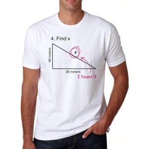 Find X T Shirt Funny Saying Math Teacher Graphic Sarcastic Gift Novelty Dad Joke(White)
