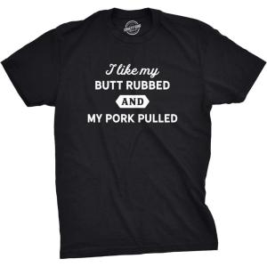 Funny Skeleton T Shirts Hilarious Mens Halloween Tees with Vampires and Bones for Guys(Heather Black – Pork Pulled)