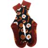 Crazy Dog T-Shirts Funny Novelty Socks for Men – Cool Designs for Guys with Fun Humor(Bacon and Eggs)