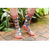 Crazy Dog T-Shirts Funny Novelty Socks for Men – Cool Designs for Guys with Fun Humor(Bacon and Eggs)