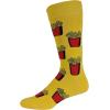 Crazy Dog T-Shirts Funny Novelty Socks for Men – Cool Designs for Guys with Fun Humor(Burger and Fries)