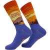 Crazy Dog T-Shirts Funny Novelty Socks for Men – Cool Designs for Guys with Fun Humor(Think Outside)