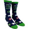 Crazy Dog T-Shirts Funny Uranus Socks for Men – Keep the Earth Clean Toilet Humor Crew Socks – Soft Cotton Blend Space Graphic Footwear with Eco Message and Planet Design