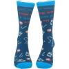 Crazy Dog T-Shirts Men’s Funny Dad Socks Fathers Day Graphic Novelty Footwear(Beer and Rod)