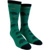 Crazy Dog T-Shirts Men’s Funny Dad Socks Fathers Day Graphic Novelty Footwear(Dadasaurus – Green)