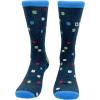 Crazy Dog T-Shirts Men’s Funny Dad Socks Fathers Day Graphic Novelty Footwear(Daddy Polka Dots)