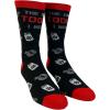 Crazy Dog T-Shirts Men’s Funny Dad Socks Fathers Day Graphic Novelty Footwear(Duct Tape Beer)