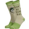 Crazy Dog T-Shirts Men’s Funny Dad Socks Fathers Day Graphic Novelty Footwear(Dumb Bass)