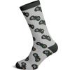 Crazy Dog T-Shirts Men’s Funny Dad Socks Fathers Day Graphic Novelty Footwear(Leveled to Daddy)