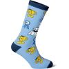 Crazy Dog T-Shirts Men’s Funny Dad Socks Fathers Day Graphic Novelty Footwear(Number One Dad)
