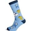 Crazy Dog T-Shirts Men’s Funny Dad Socks Fathers Day Graphic Novelty Footwear(Number One Dad)