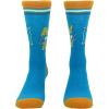 Crazy Dog T-Shirts Men’s Funny Dad Socks Fathers Day Graphic Novelty Footwear(Reel Cool Dad – Blue)