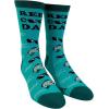 Crazy Dog T-Shirts Men’s Funny Dad Socks Fathers Day Graphic Novelty Footwear(Reel Cool Dad – Green)