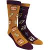 Crazy Dog T-Shirts Men’s Peanut Butter and Jelly Socks Funny Lunch Jam Sandwich Graphic Novelty Vintage Footwear