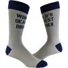 Crazy Dog T-Shirts Youth Brother Socks Funny Cool Sibling Bro Graphic Novelty Footwear for Kids(2-pack)