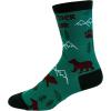 Crazy Dog T-Shirts Youth Brother Socks Funny Cool Sibling Bro Graphic Novelty Footwear for Kids(Bear)