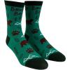 Crazy Dog T-Shirts Youth Brother Socks Funny Cool Sibling Bro Graphic Novelty Footwear for Kids(Bear)