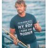 Mens Im so Good with My Rod I Make Fish Come T Shirt Funny Sarcastic Fishing Tee(Heather Navy)