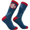 Crazy Dog T-Shirts Funny Novelty Socks for Men – Cool Designs for Guys with Fun Humor(Coffee First Aid)