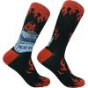 Crazy Dog T-Shirts Funny Novelty Socks for Men – Cool Designs for Guys with Fun Humor(Dumpster Fire)
