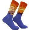 Crazy Dog T-Shirts Funny Novelty Socks for Men – Cool Designs for Guys with Fun Humor(Think Outside)