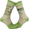 Crazy Dog T-Shirts Men’s Funny Dad Socks Fathers Day Graphic Novelty Footwear(Dumb Bass)