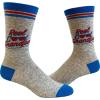 Crazy Dog T-Shirts Men’s Funny Dad Socks Fathers Day Graphic Novelty Footwear(Reel Cool Grandpa)