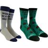 Crazy Dog T-Shirts Youth Brother Socks Funny Cool Sibling Bro Graphic Novelty Footwear for Kids(2-pack)