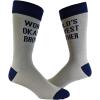 Crazy Dog T-Shirts Youth Brother Socks Funny Cool Sibling Bro Graphic Novelty Footwear for Kids(Okayest)