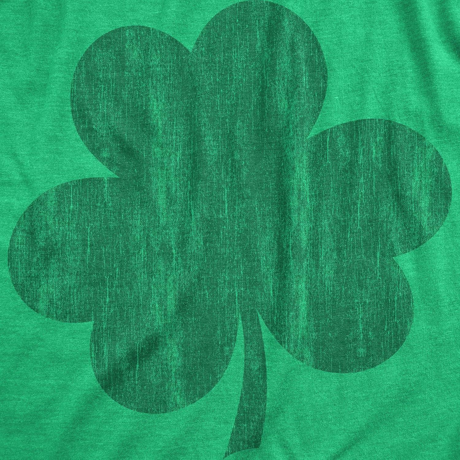 imageMens Saint Patricks Day T Shirts Funny St Pattys Tees for Partying Parade Tee for GuysHeather Green Distressed Clover