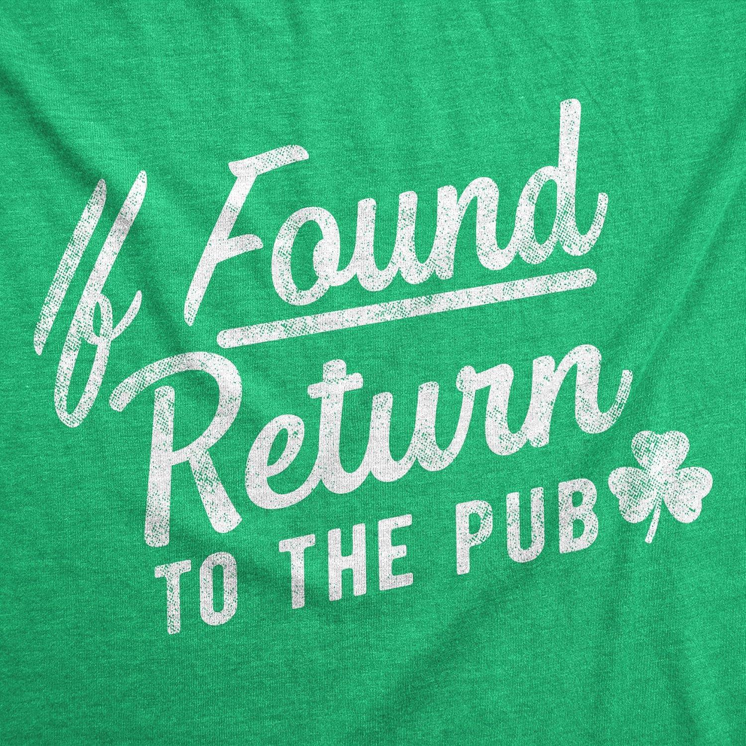 imageMens Saint Patricks Day T Shirts Funny St Pattys Tees for Partying Parade Tee for GuysHeather Green Return to the Pub