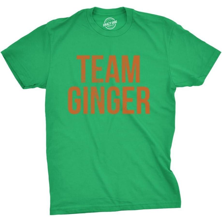 imageFunny St Paddys Day T Shirts for Men Hilarious Saint Patricks Day Shirts for GuysHeather Green Team Ginger