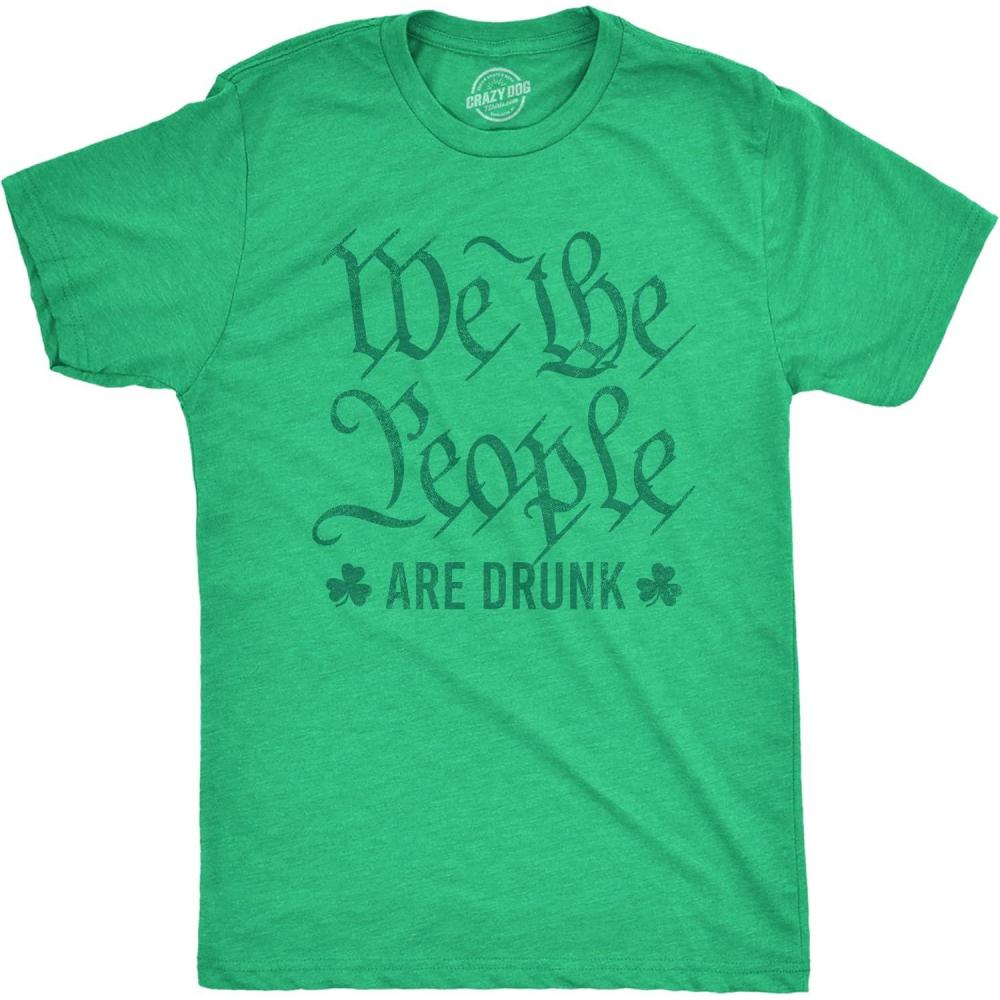 imageFunny St Paddys Day T Shirts for Men Hilarious Saint Patricks Day Shirts for GuysHeather Green We the People