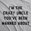 Crazy Dog Mens Funny Uncle T Shirts Sarcastic Family Tees for Guys(Crazy Uncle)