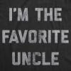 Crazy Dog Mens Funny Uncle T Shirts Sarcastic Family Tees for Guys(Favorite Uncle)