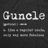 Crazy Dog Mens Funny Uncle T Shirts Sarcastic Family Tees for Guys(Guncle)