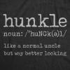Crazy Dog Mens Funny Uncle T Shirts Sarcastic Family Tees for Guys(Hunkle)