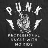 Crazy Dog Mens Funny Uncle T Shirts Sarcastic Family Tees for Guys(Punk)