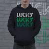 Crazy Dog T-Shirts Funny Saint Patricks Day Hoodies Irish Sweatshirts for St Pattys Day Parties and Parades(Black – Lucky 3x)