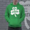 Crazy Dog T-Shirts Funny Saint Patricks Day Hoodies Irish Sweatshirts for St Pattys Day Parties and Parades(Green – Drinks Well)