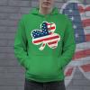 Crazy Dog T-Shirts Funny Saint Patricks Day Hoodies Irish Sweatshirts for St Pattys Day Parties and Parades(Green – Shamrock Flag)