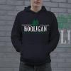 Crazy Dog T-Shirts Hooligan Shamrock Funny Saint St Patricks Day Drinking Hoodie for Paddys Day(Black)