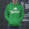 Crazy Dog T-Shirts I Clover Shenanigans Hoodie Funny Irish Clover Sweatshirt Novelty Shirt(Green)