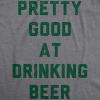 Funny St Paddy’s Day T Shirts for Men Hilarious Saint Patricks Day Shirts for Guys(Dark Heather Grey – Good at Drinking)