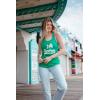 Funny St. Patrick’s Day Tank Top for Women – I Love Shenanigans Shamrock Racerback – Irish Festival Party Outfit(Heather Green)