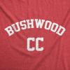 Mens Bushwood Country Club Shirt Golfing T Shirt Funny Tees Golf Gift for Dad(Heather Red)