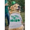 St Patricks Day Dog Shirt – Pet Me Im Irish Print Tee Soft Cotton Holiday Outfit – Funny Dogs T-Shirt for Small and Large Pets Gray, XL(XX-Large)